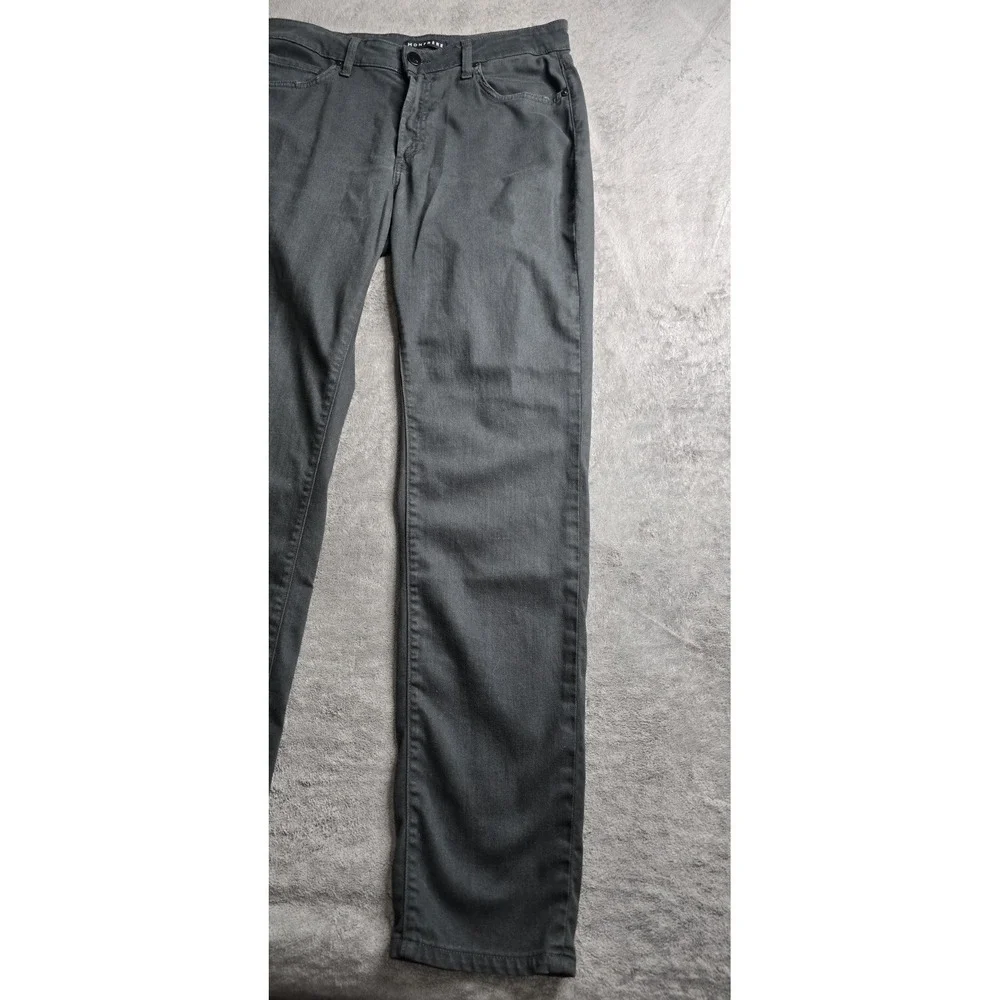 Monfrere Brando Jeans Mens 34x33 Black Stretch Twill Japanese Denim MADE IN USA
